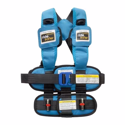 RideSafer - Small Blue, Lightweight, Compact, Portable Car Seat - Perfect for Travel and Everyday Child Safety